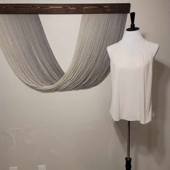 Lululemon Ruched Mesh Racerback Tank Top Sz 8 - Picture 1 of 6